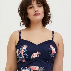 Torrid Floral Lace Babydoll Peplum Top
~ Brand New With Tags